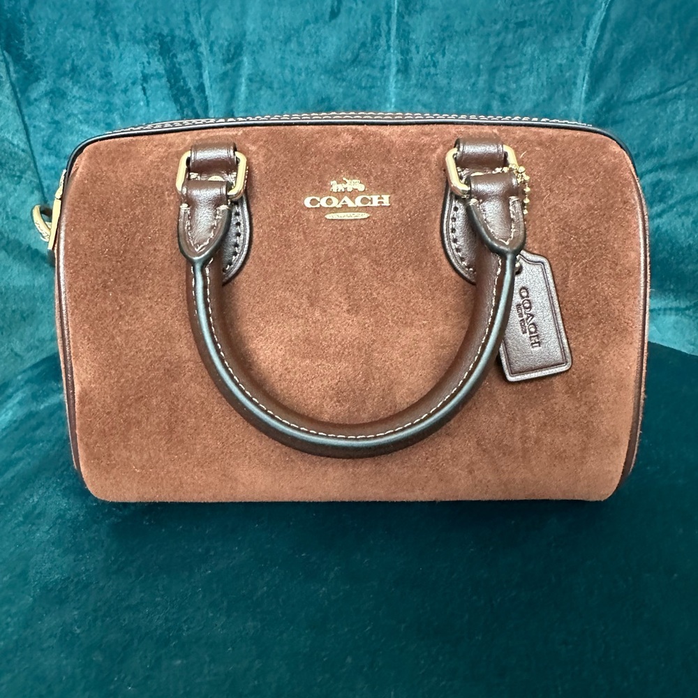 Coach Brown Suede mini Rowan